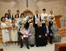 찬미예수님, 2026년 6월 20일 세례식 사진1입니다.